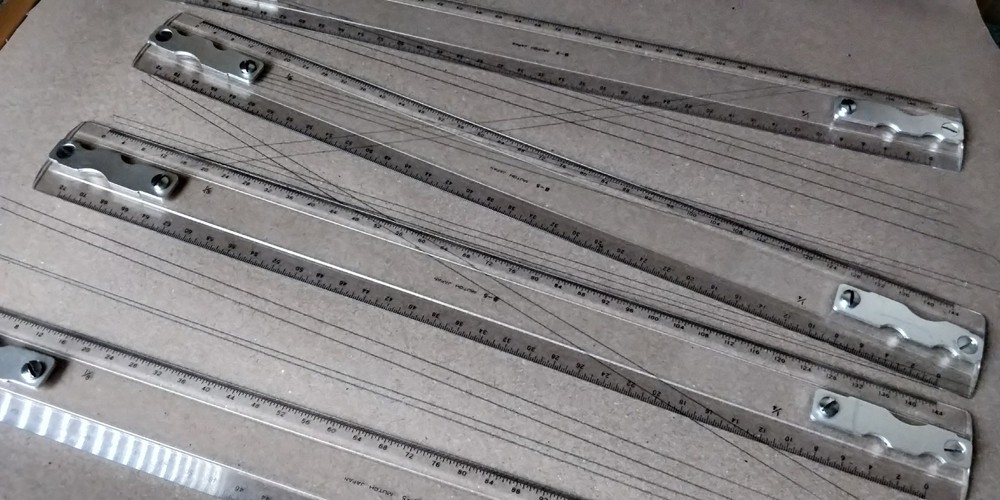 MUTOH Drafting Machine Scale / Rule 18” Model B-5