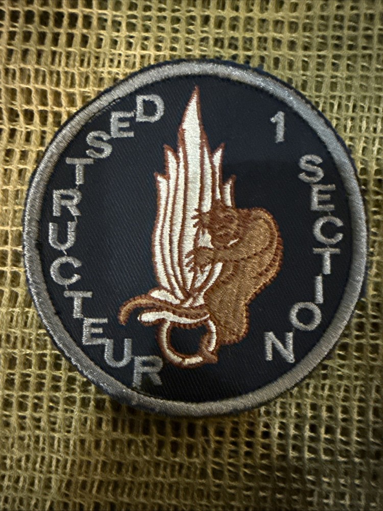 French Foreign Legion 2 Rep Section 1 Destructeurs Demolition Commando Patch