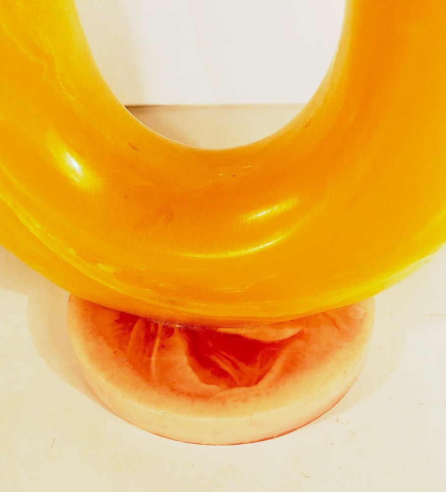 Vintage Butterscotch Bakelite Candle Holder Nice!