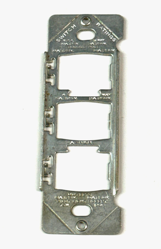 Despard Mounting Strap Bracket Interchangeable 3-Device Outlet Switch NEW 92011