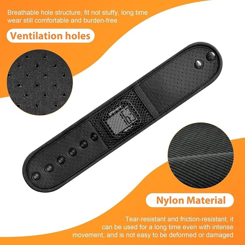 Fitness Tracker Ankle Strap Adjustable Multi-Activity Wear Durable Mesh Storage