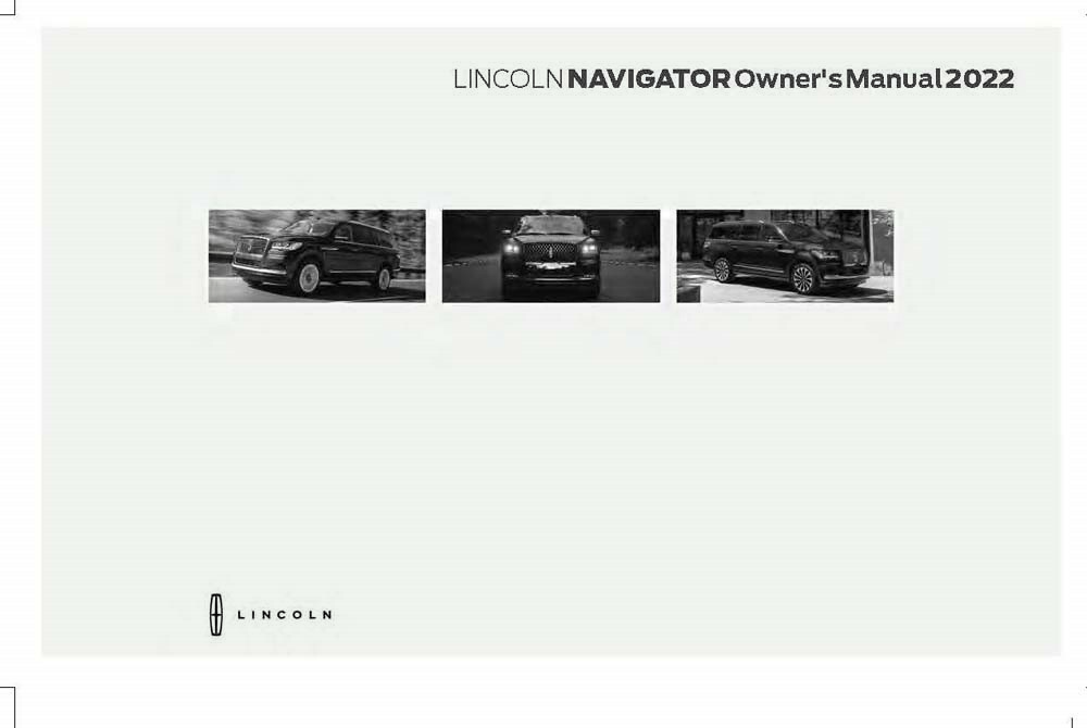 2022 Lincoln Navigator Owner's Manual