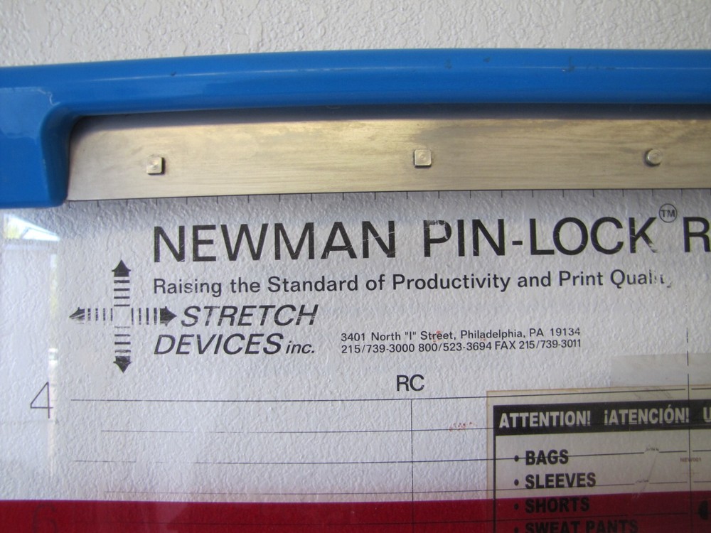 Newman Pin-lock Registration Textile Printing Application System