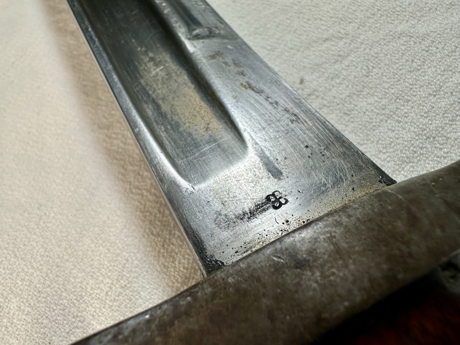 1886 WWII Portuguese Bayonet with scabbard