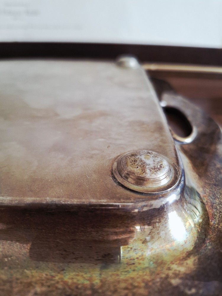 Large Antique Asprey & Co Silver Plated Tray.