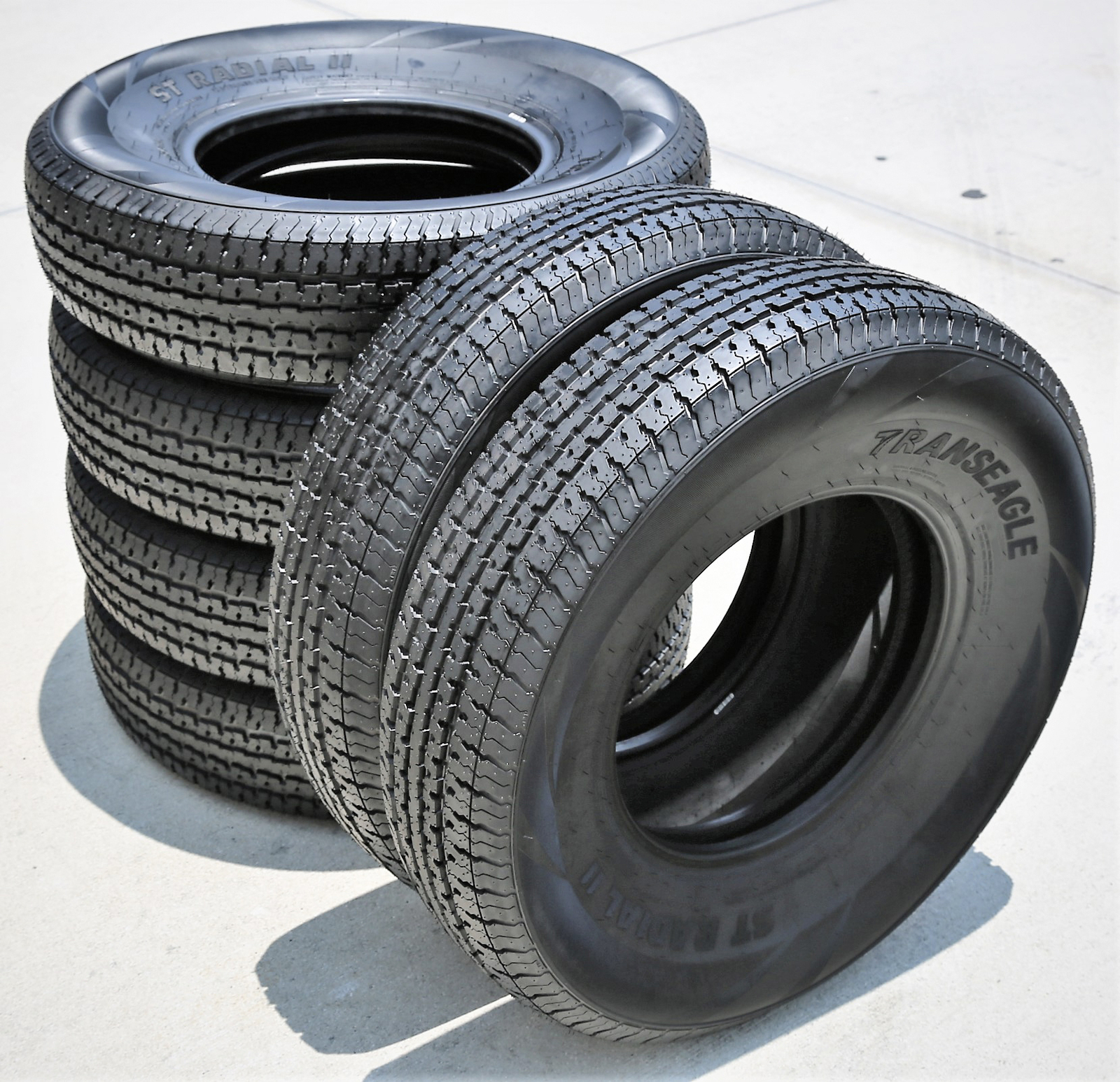 4 Tires Transeagle ST Radial II Steel Belted ST 205/75R14 Load E 10 Ply Trailer