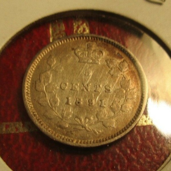 Canada 1891 Silver 5 Cents
