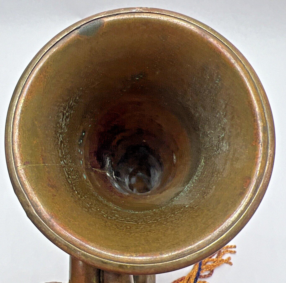 REGIMENT BUGLE BRASS WITH LANYARD 11” Long