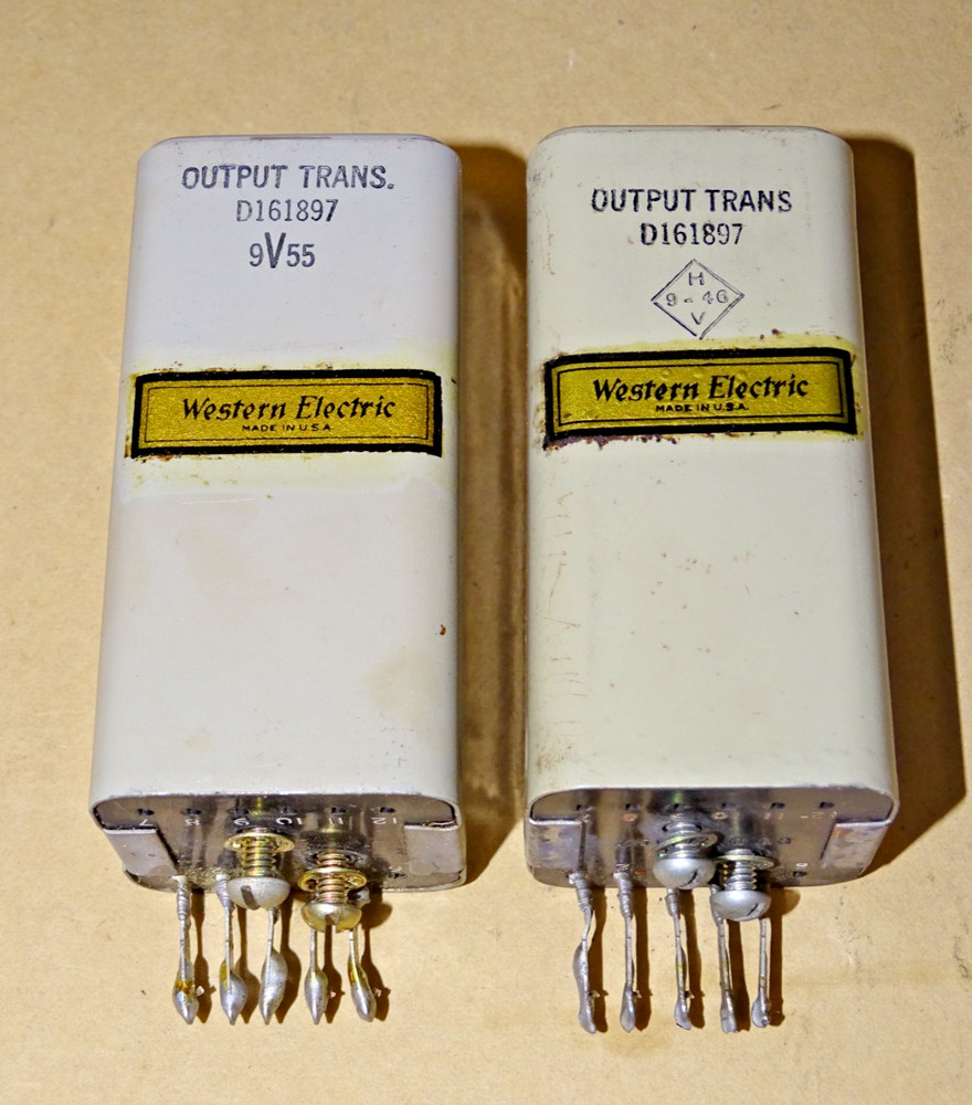Pair, Western Electric Type D161897 Output Transformers, 178D, Good