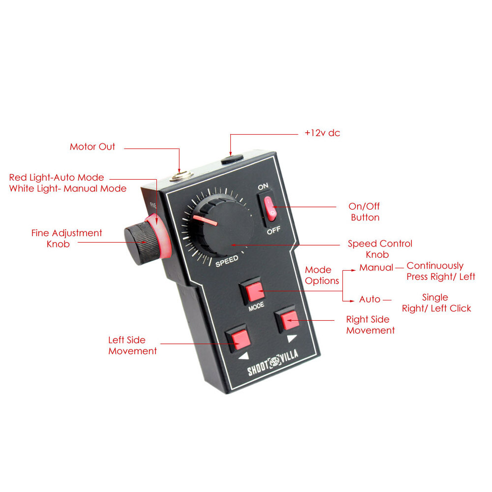 Motorized video Camera Slider Curve Track with Motion Control System Shootvilla
