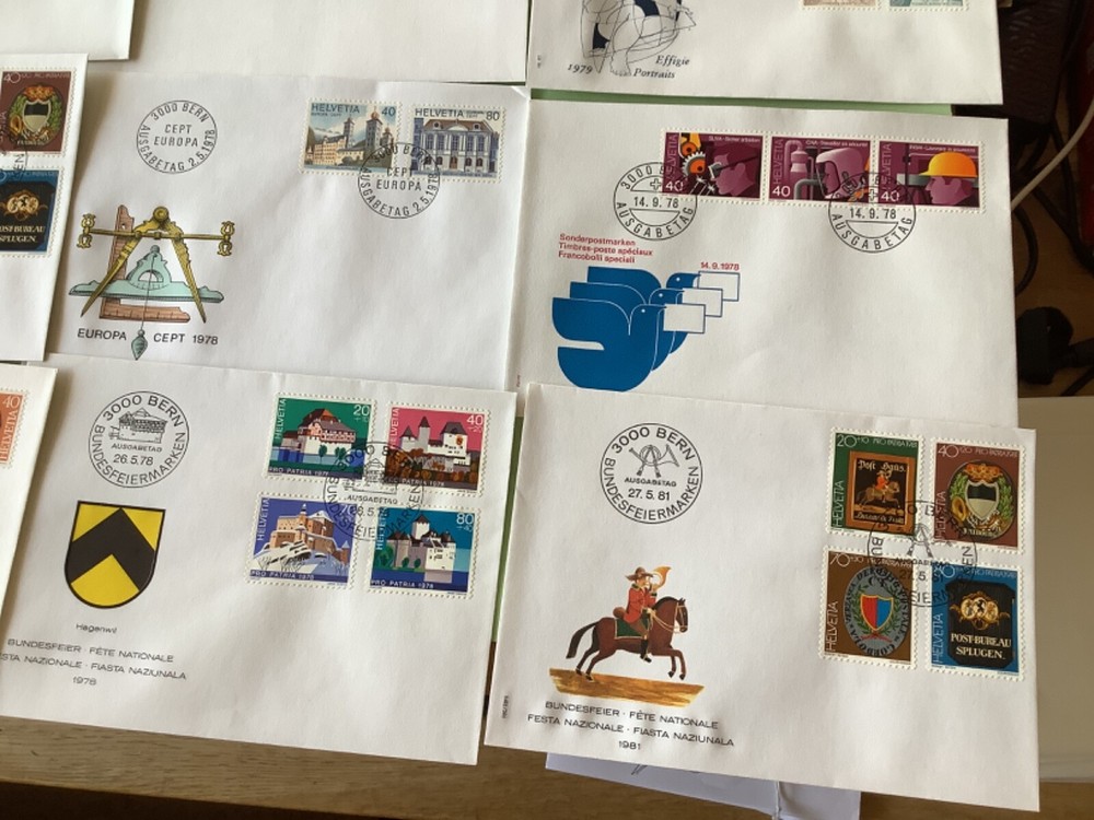 Switzerland postal covers 16 items Ref A2164