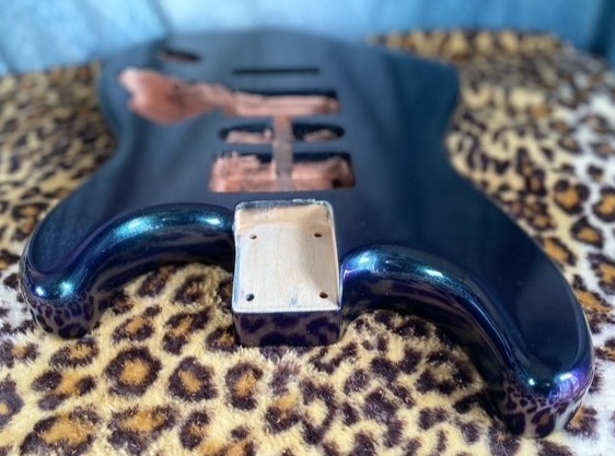 Stunning Chameleon Blue/Teal/Purple Fender Stratocaster HSH Alder Replacemt Body