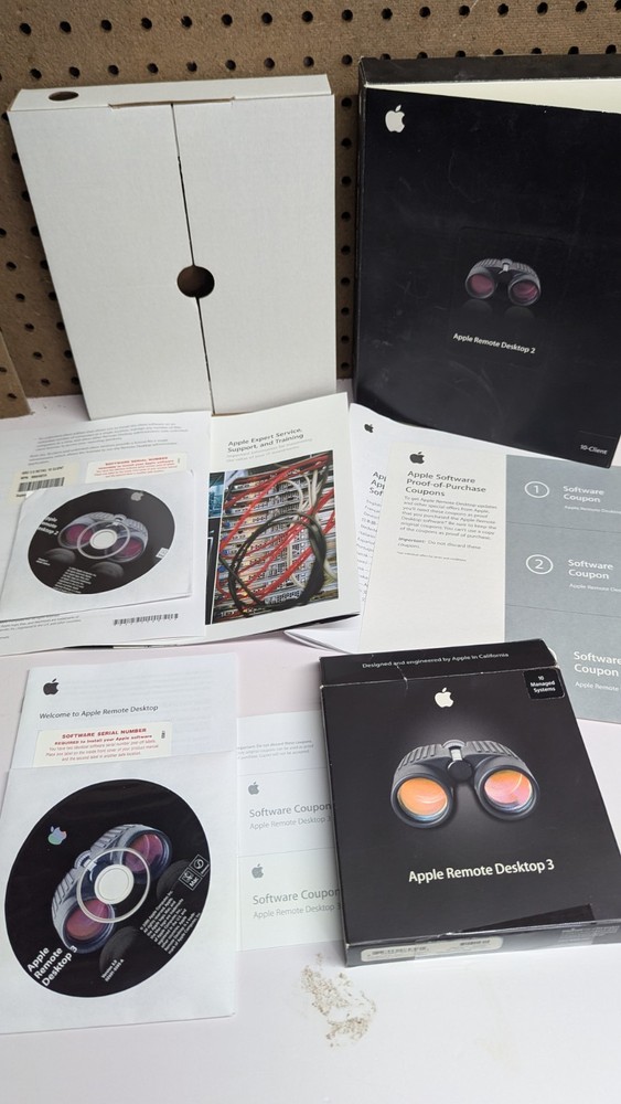 Apple Remote Desktop 2 & Desktop 3 10 Client Retail Box Software