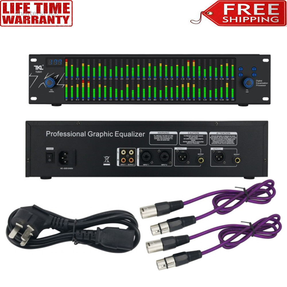 TKL T2531 Professional Graphic Equalizer Processor Two 31-Band Spectrum Display*