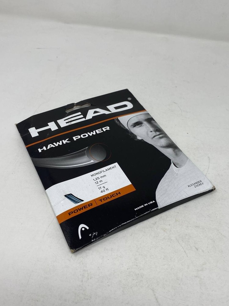 Head HAWK Touch 1.25mm 12m 17G Tennis String Racket Racquet String Anthracite