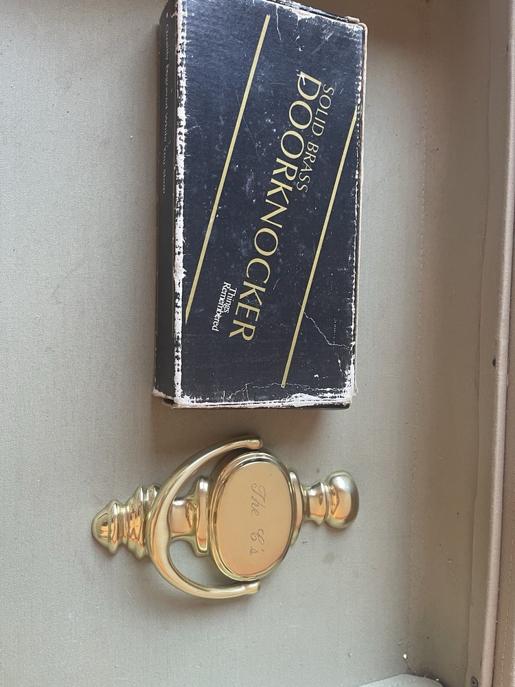 Things Remembered Engraved Solid Brass Handcrafted Door Knocker - Spain