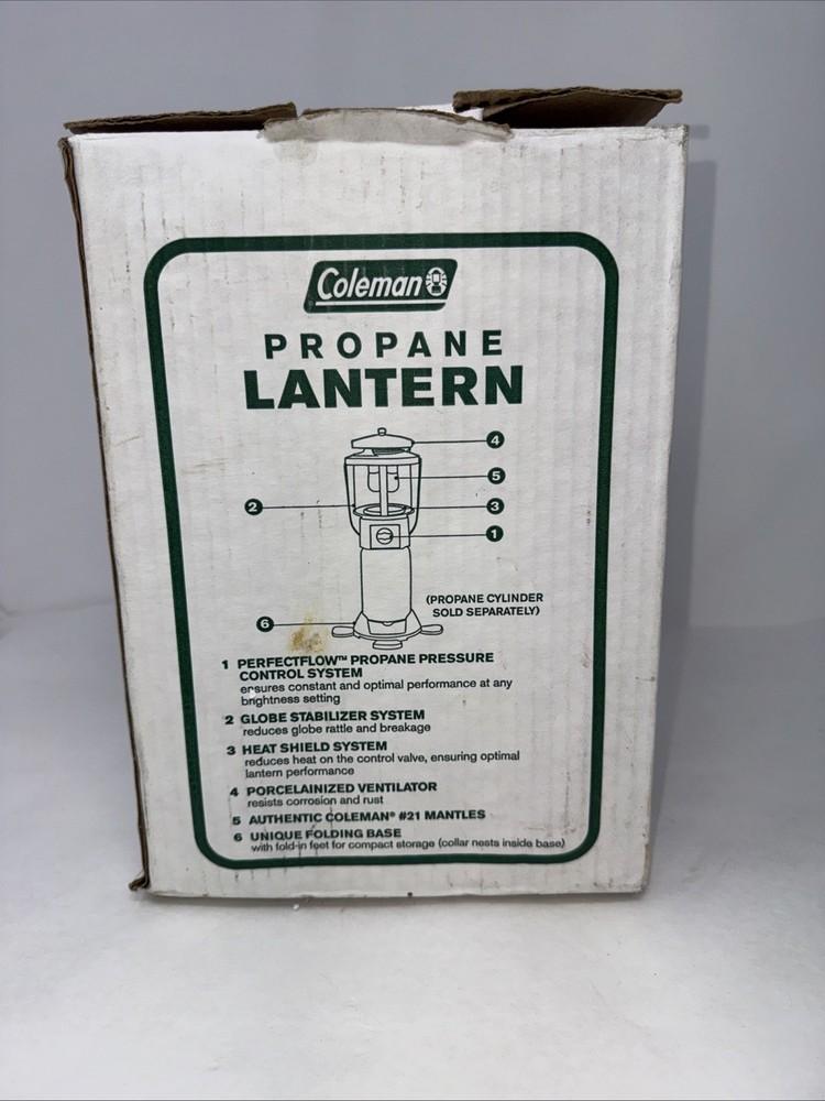 Coleman Propane 2 Mantle Lantern Model Camping 5155 UNTESTED