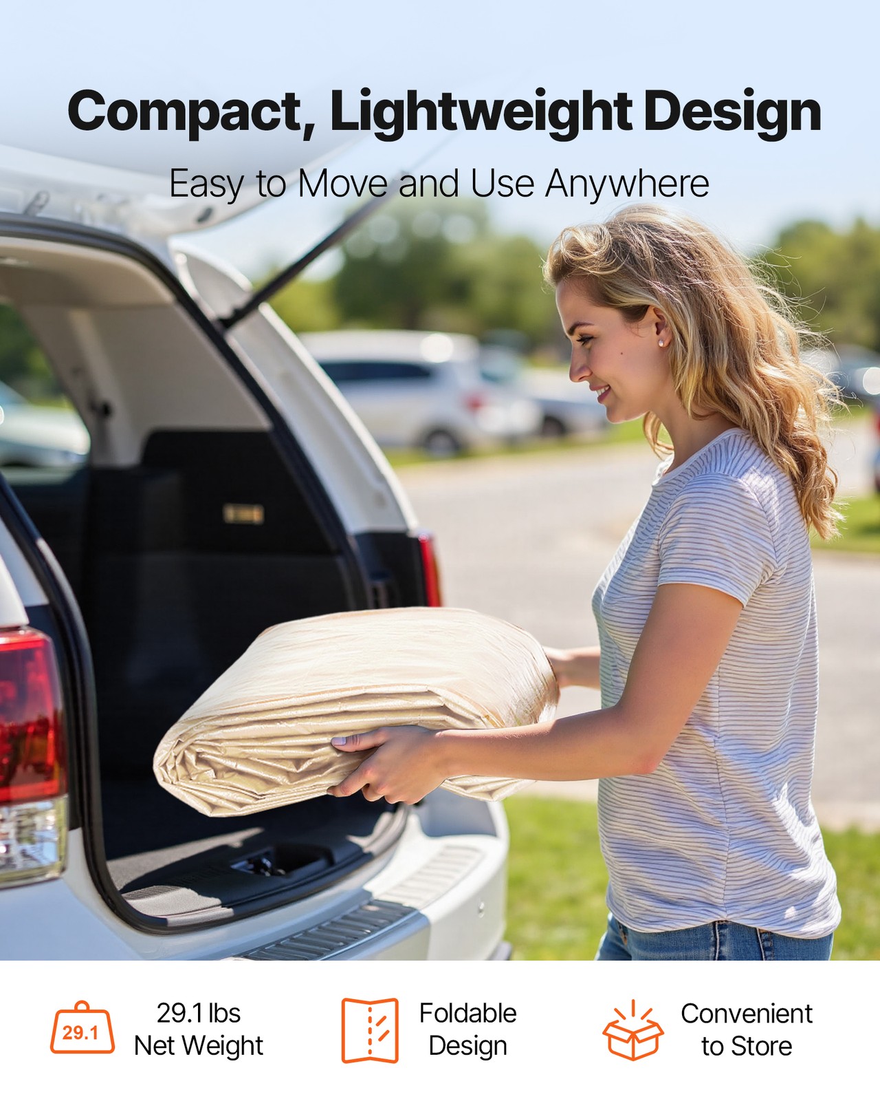 VEVOR Carport Replacement Canopy Cover with Sidewalls 10x20ft Frame Not Included