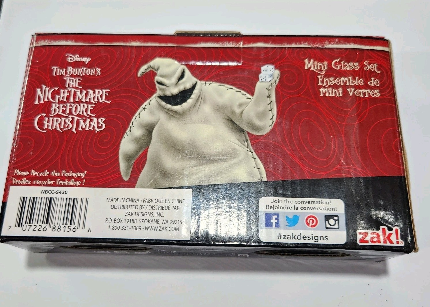 The Nightmare Before Christmas Shot Glass Set Zak!