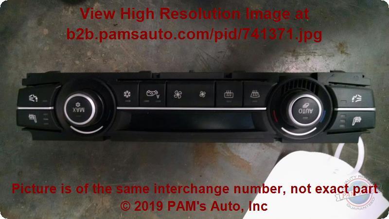 Used A/C Selector Switch fits: 2012 Bmw X5 front automatic temperature control w