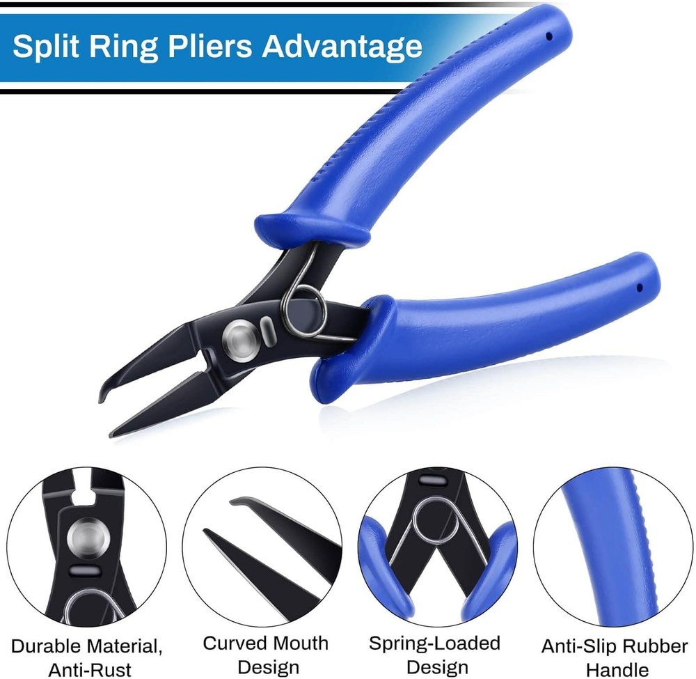 Split Ring Pliers For Jewelry Making Split Ring Opener Tool Keychain Pliers