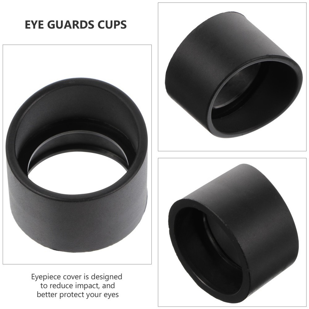 2 Pcs Rubber Eye Shield Eye Guards Cups Eyepiece Covers for Microscope