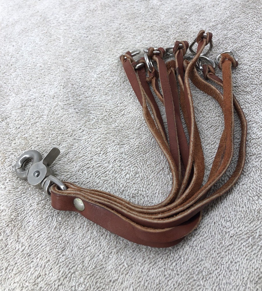 Leather Gamebird Strap (10 straps) with Thumb Clasp