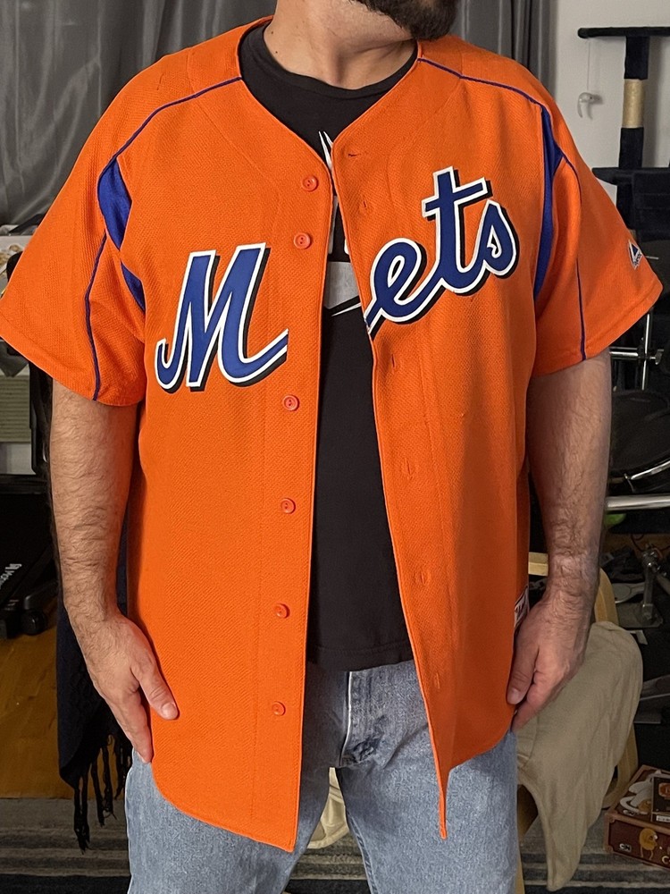 AUTHENTIC COLLECTION Cliff Floyd Signed Mets Alt Orange Jersey