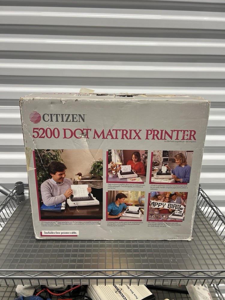 NEW Citizen 5200 Dot Matrix Printer IBM Compatible