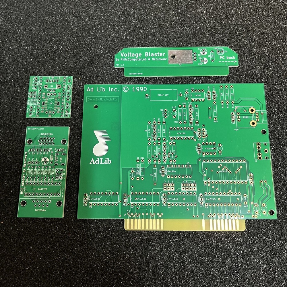 Practice Soldering/Artwork PCB Lot (4 Pieces) Flawed/Outdated PCB’s