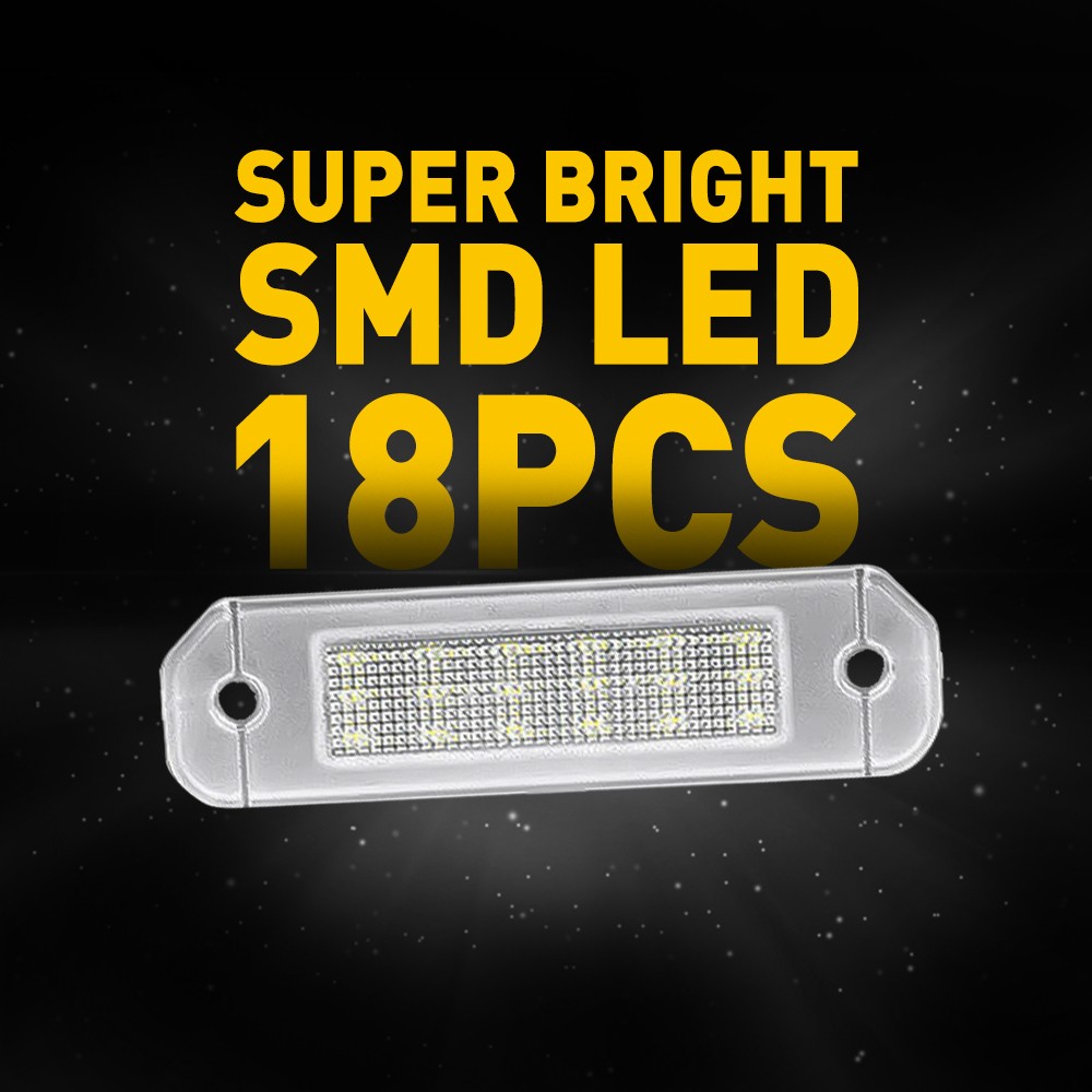 AUXITO 18LED Light License Plate Tag Lamp 6000K Canbus For 1992-2000 Honda Civic