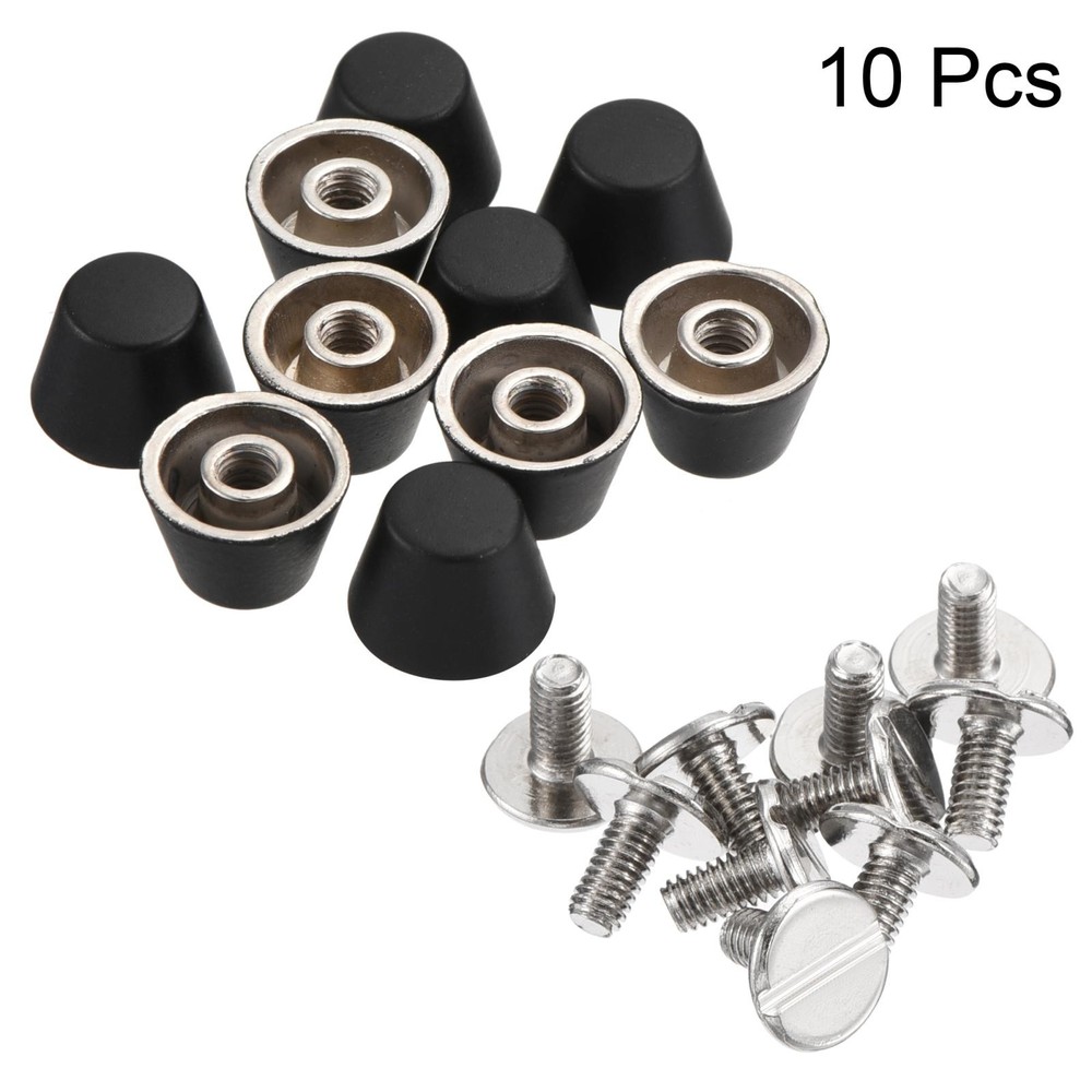 10x7mm Rivet Studs Screw Back Flat Cable Feet Stud Matte Tip 10pcs