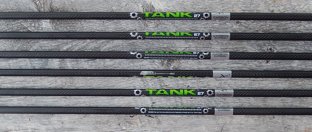 TANK 27 SHAFTS WITH COLLARS CARBON EXPRESS 1/2 DOZEN