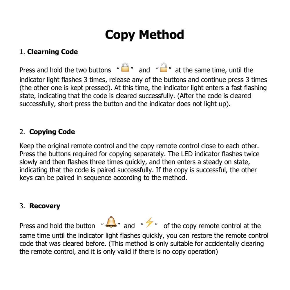 4-in-1 Remote Control Duplicator Wireless Switch Copy Clone Code Duplicator Lot