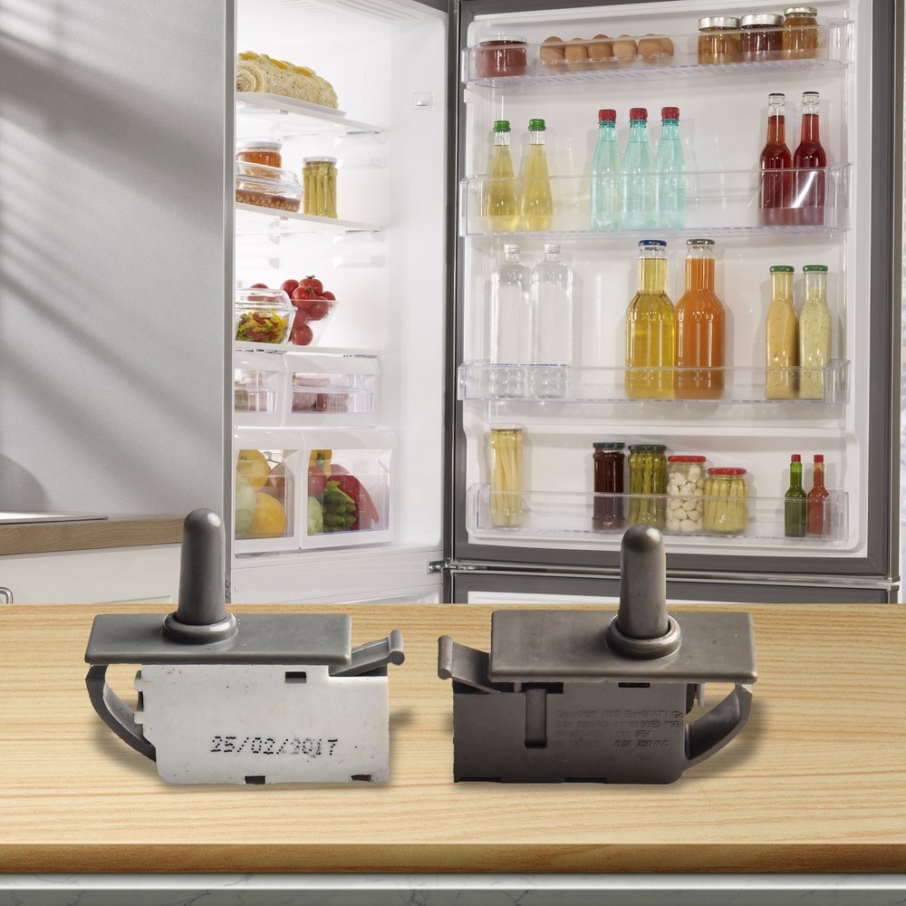 2 X Refrigerator Door Light Control Normally Closed Push Button Switch NEW