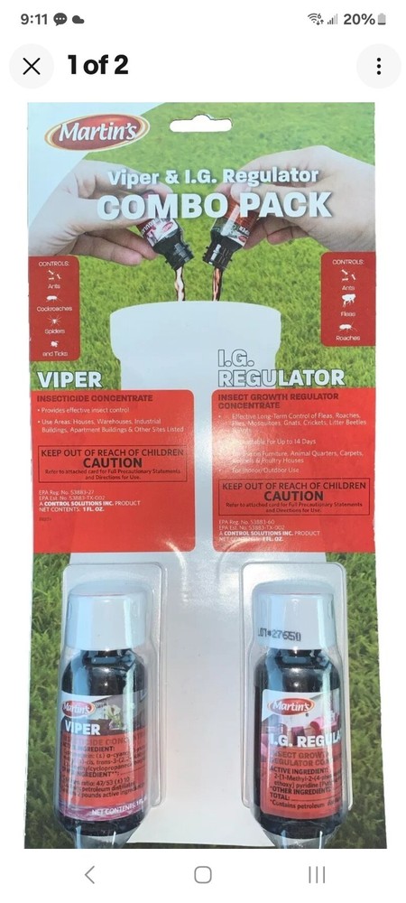 VIPER & INSECT GROWTH REGULATOR 1OZ - COMBO PACK