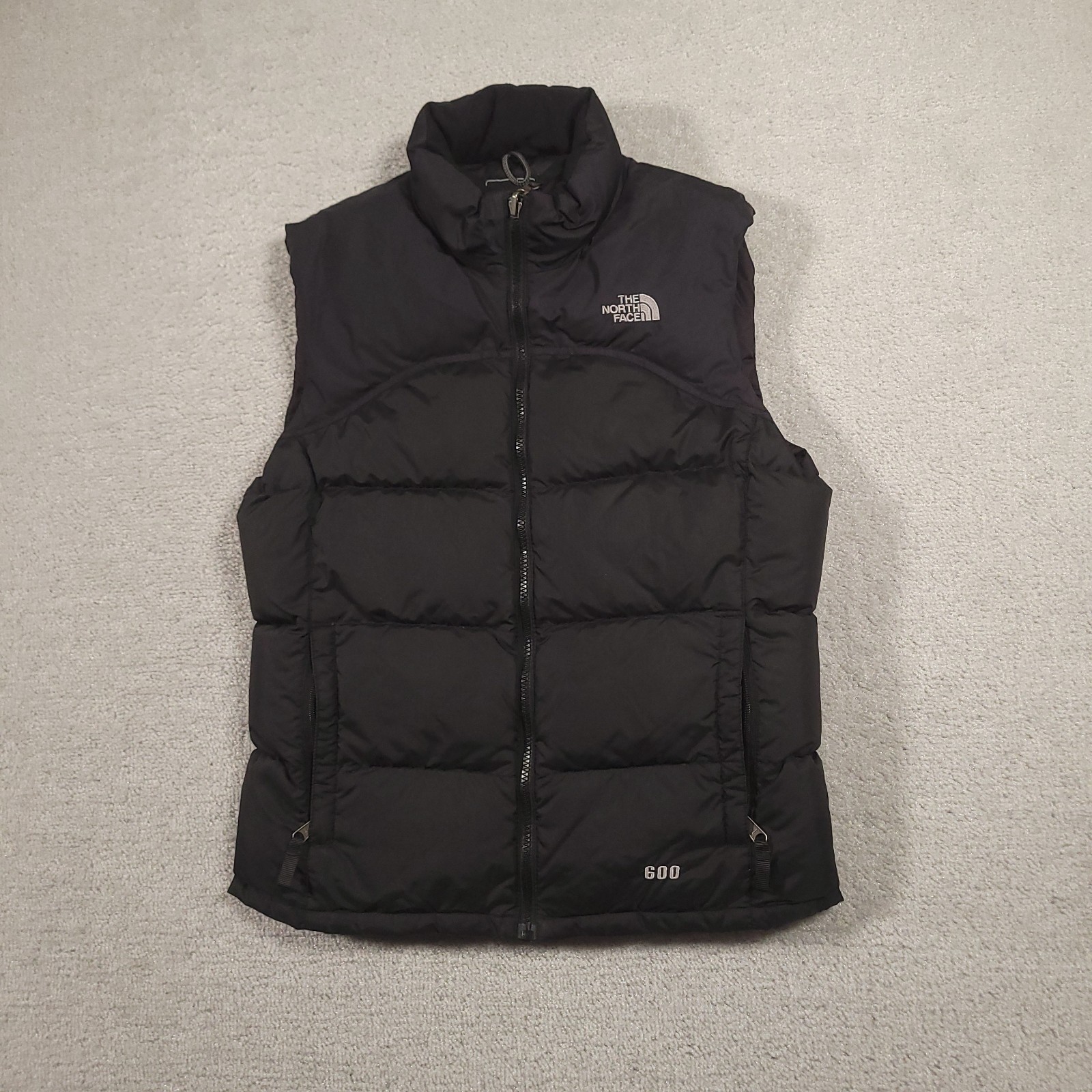 The North Face 600 Puffer Vest Girls L Black Goose Down Winter Ski Snow Gorpcore