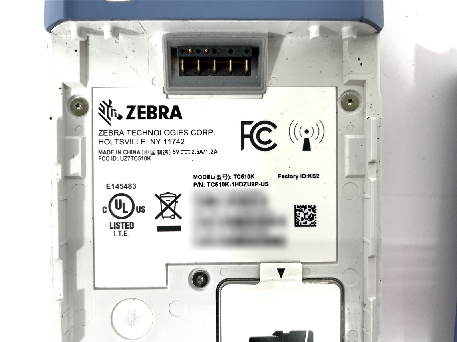 Zebra TC51 Barcode Scanner WiFi PDA TC510K-1HDZU2P-US w/ Battery