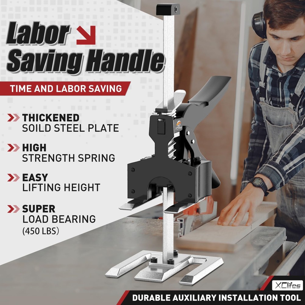 XClifes Labor-Saving Handle 2 Pack, Construction Jack, Wall Tile Locator,