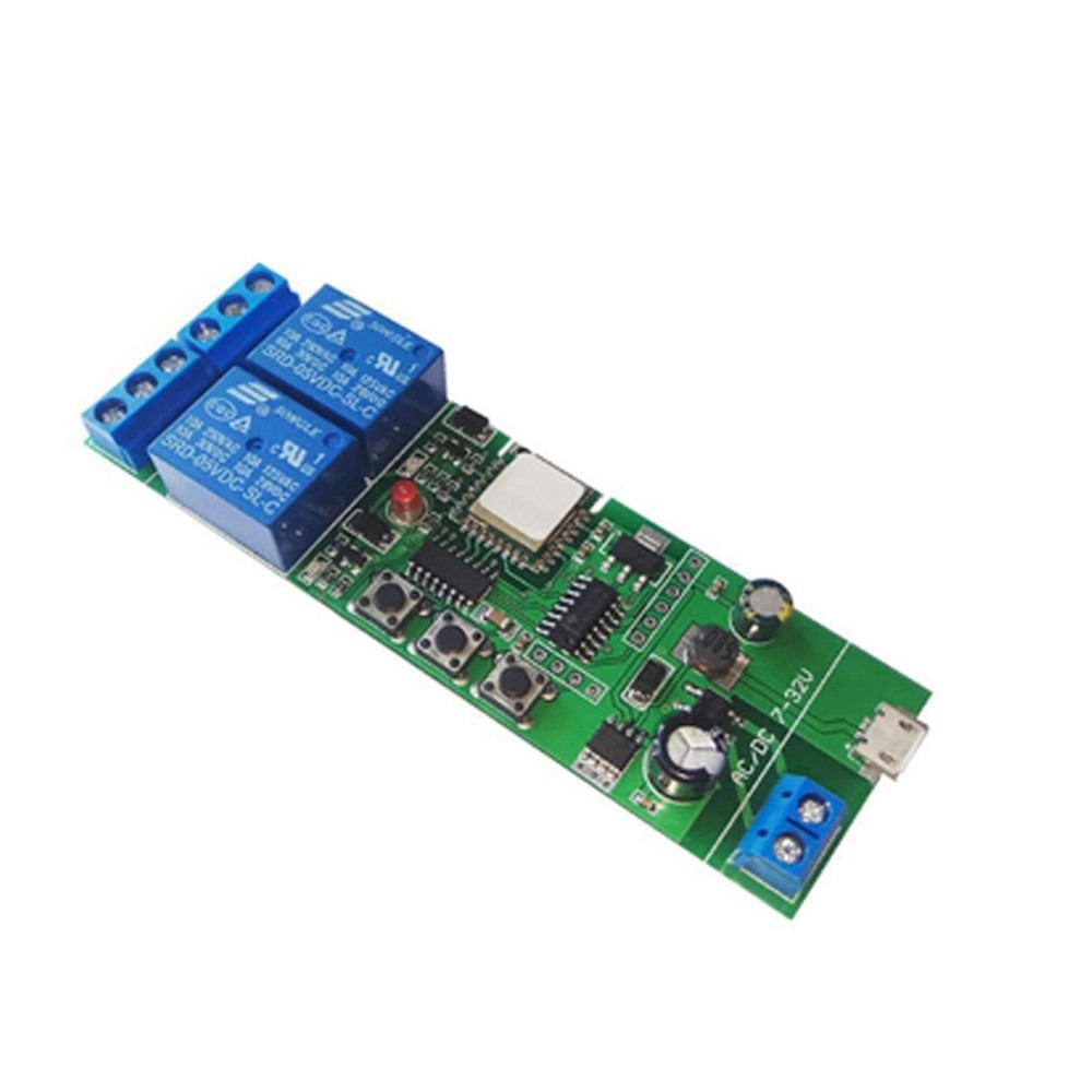 EWelink WiFi Inching Relay Momentary Self-Locking Interlock Switch Module ST-DC2