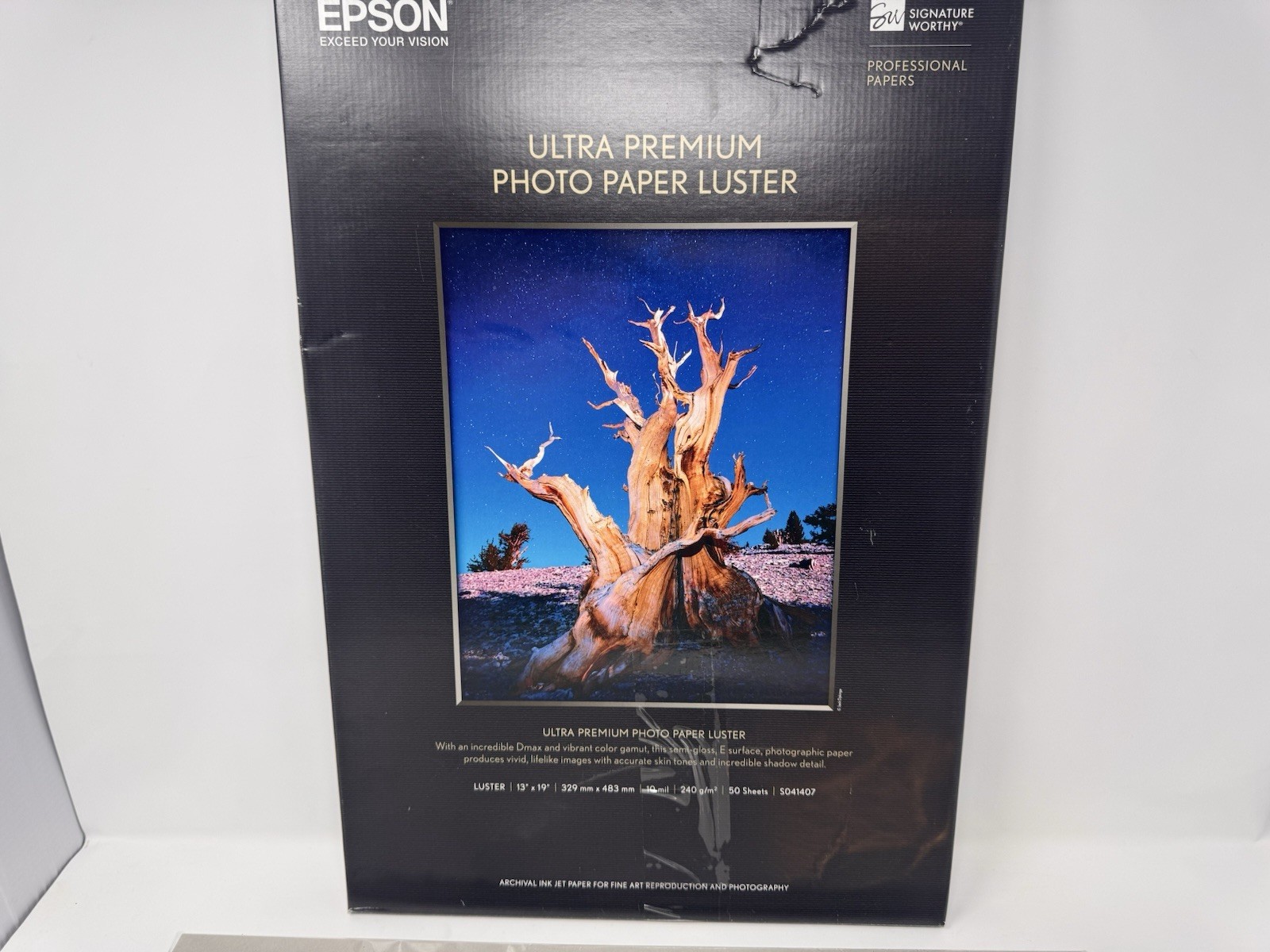 Epson Ultra Premium Photo Paper Luster 13x19 43 Sheets S041407 Inkjet