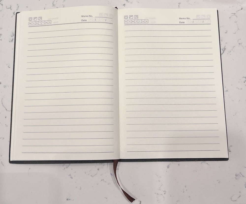 Be Influence Journals- All Lined Black Leather