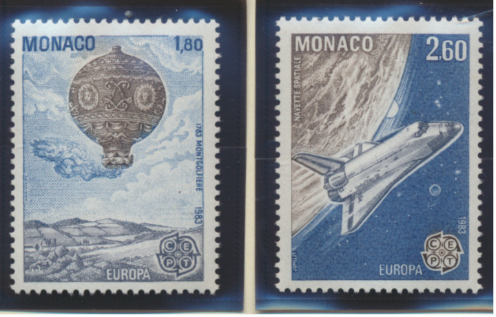 Monaco Stamps Scott #1368 To 1369, Mint Never Hinged