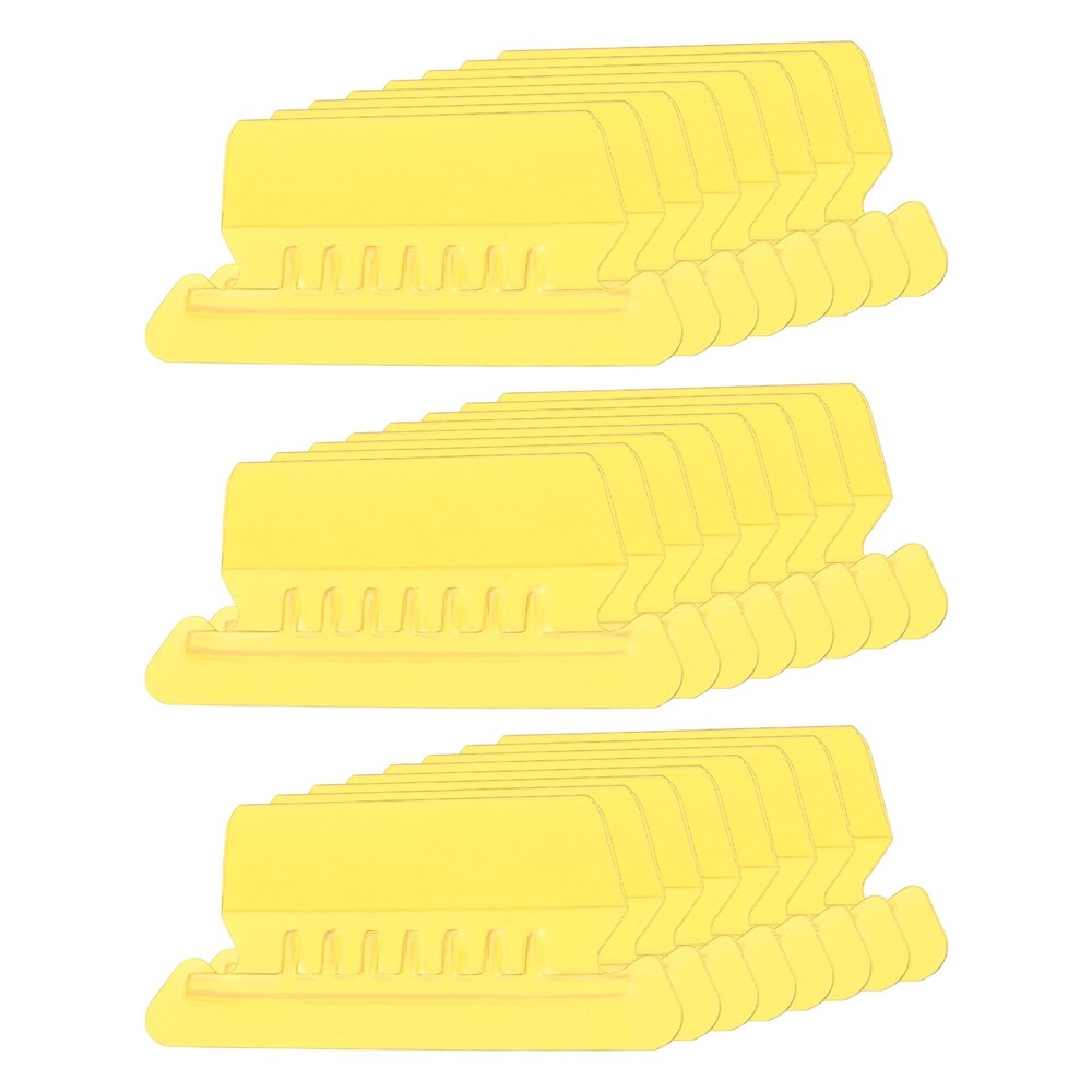 3" File Folder Labels, 24pcs File Folder Tabs with Inserts Labels, Yellow Slot