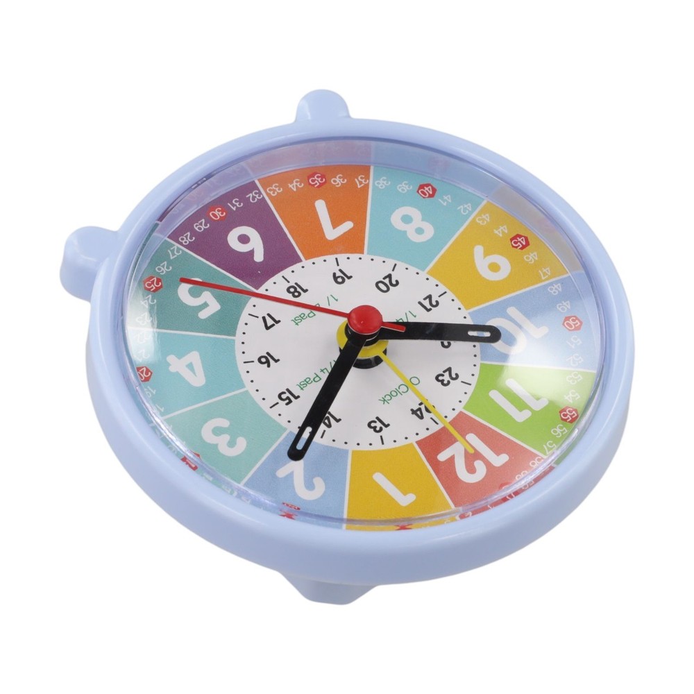 Colorful Learning Clock with Quiet Movement for Teaching Time Effectively