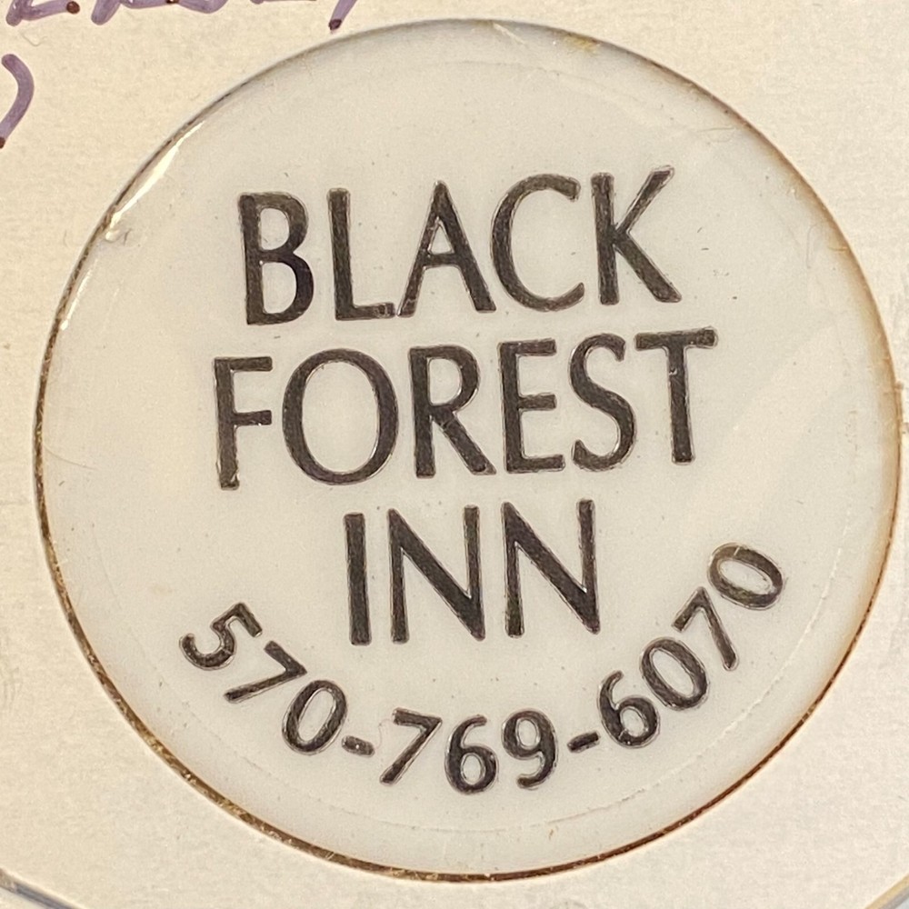 Lock Haven, PA Black Forest Inn c2000 Plastic "One Mixed Drink" Token