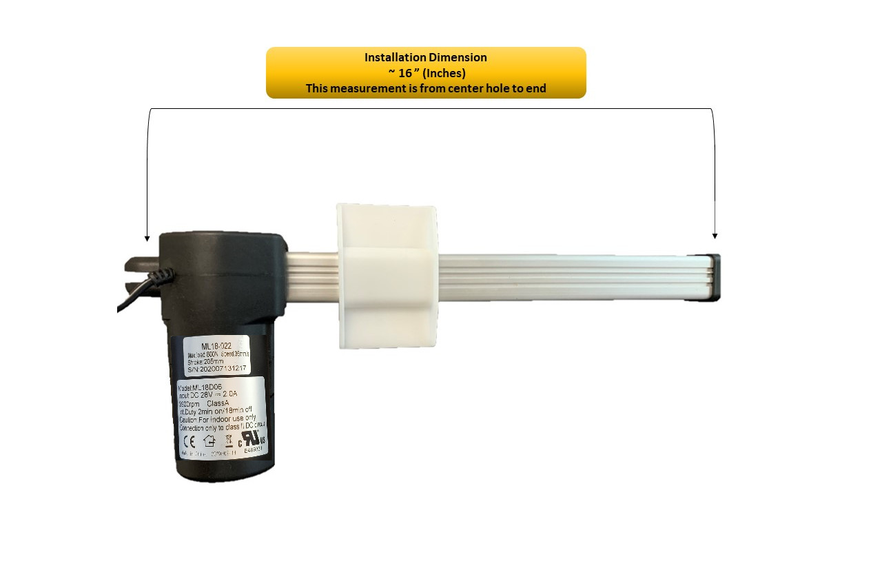 Mulin Electric Motor Actuator - ML18-022 Power Recliner Motor
