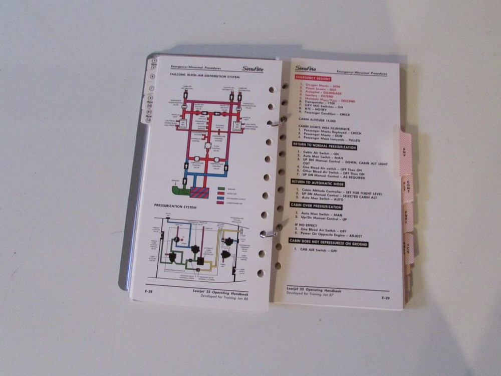 Learjet 55 Pilot Operating, Pilot and Maint checklist, TFE 731 tips