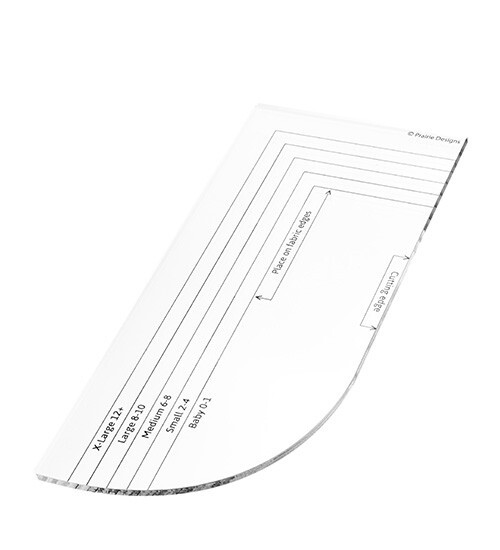 Pillowcase Dress Armhole Template