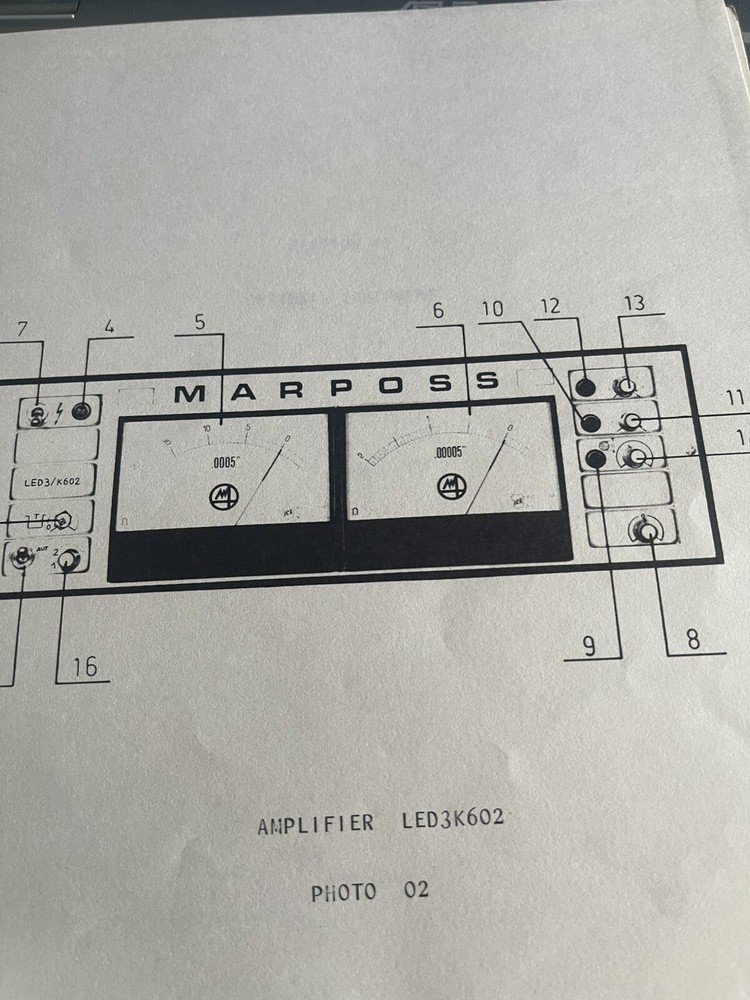 Marposs Electronic In Process Gauges Operating Instructions/Technical Notes Mode